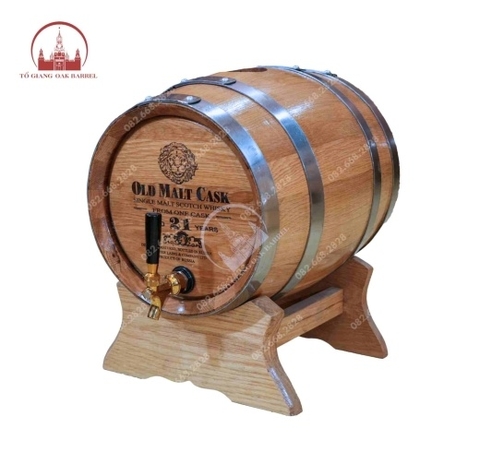 Thùng Rượu Gỗ Sồi 20 Lít