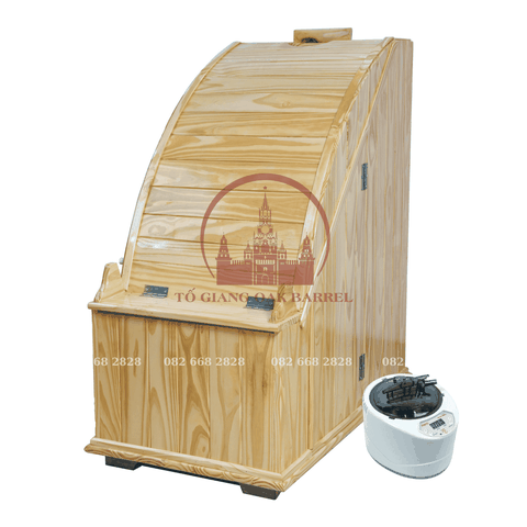 Thùng Gỗ Xông Hơi Toàn Thân - Gỗ Thông