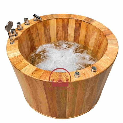 Bồn Gỗ Sục Khí Cao Cấp - Gỗ Pơ Mu