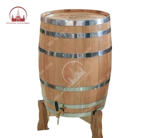 Thùng rượu gỗ sồi 100 lít kiểu đứng