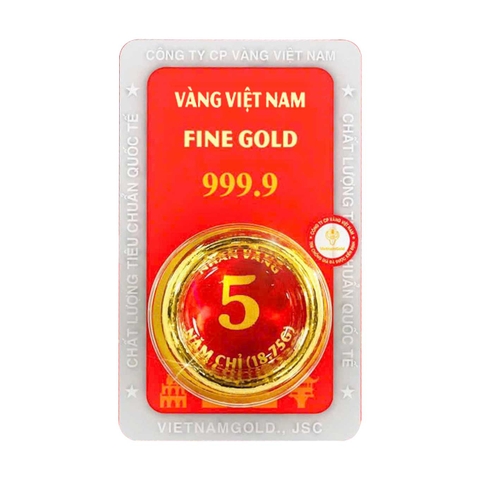 Nhẫn tròn ép vỉ 5 chỉ