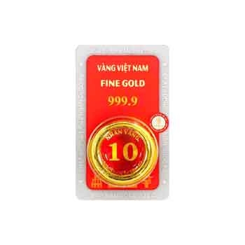 Nhẫn tròn ép vỉ 10 chỉ
