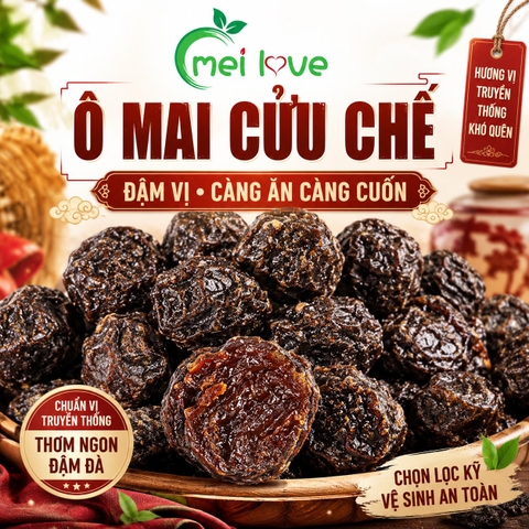 Ô Mai Cửu Chế Cao Cấp, Chua Ngọt Đậm Đà, Dẻo Mềm, Hương Vị Truyền Thống Khó Quên