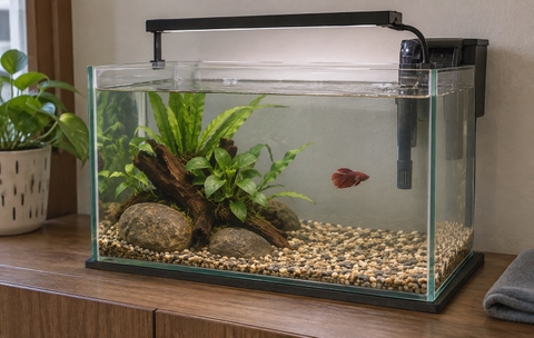 Cách Trang Trí Hồ Cá Mini Đẹp Cho Người Mới