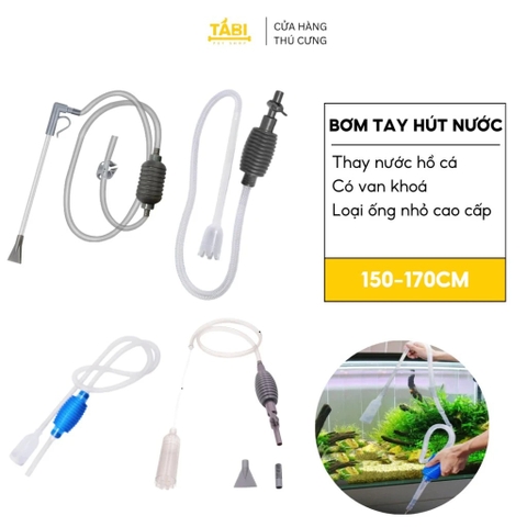 Cách Dùng Ống Bơm Tay Thay Nước Hồ Cá Đúng Cách