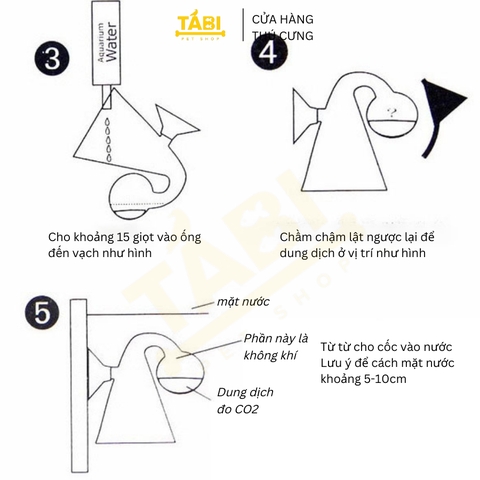 Bộ Test CO2 Giọt Nước - Kiểm Tra Nồng Độ CO2 Cao Cấp Cho Hồ Cá, Bể Cá Thuỷ Sinh