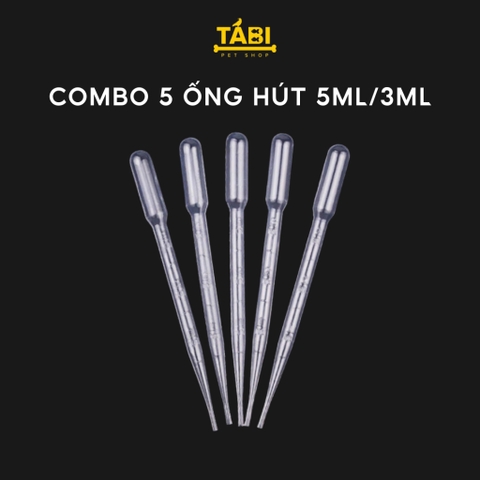 Ống Hút Atermia, Artemia Dùng Để Cho Cá Ăn - Ống Pipet Nhỏ Giọt [ỐNG HÚT 3ML/5ML]