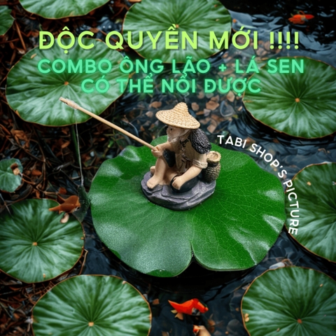 Tiểu Cảnh Ông Lão Già Câu Cá Trang Trí Hồ Cá, Bể Cá, Chậu Cây, Tiểu Cảnh Terrarium