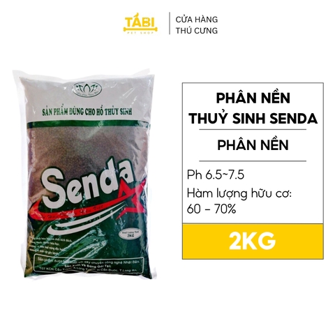 Phân Nền Thủy Sinh SENDA Cho Hồ Cá Thủy Sinh 2KG/Túi