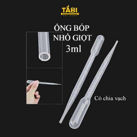 Ống Hút Atermia, Artemia Dùng Để Cho Cá Ăn - Ống Pipet Nhỏ Giọt [ỐNG HÚT 3ML/5ML]
