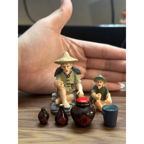 Tiểu Cảnh Ông Lão Già Câu Cá Trang Trí Hồ Cá, Bể Cá, Chậu Cây, Tiểu Cảnh Terrarium