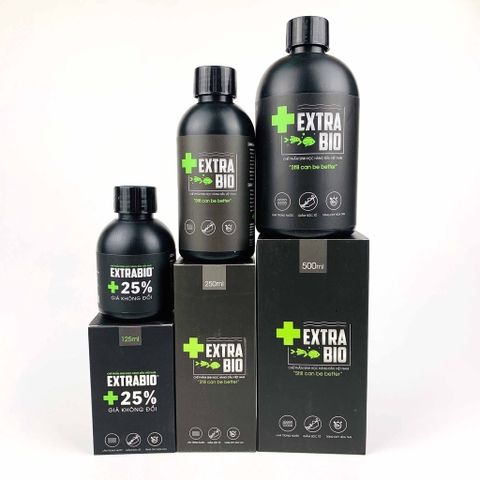 Men Vi Sinh EXTRA BIO (Dạng Nước) 100ml/125ml/250ml Cao Cấp Cho Hồ Cá, Bể Cá Cảnh, Thủy Sinh [EXTRABIO]