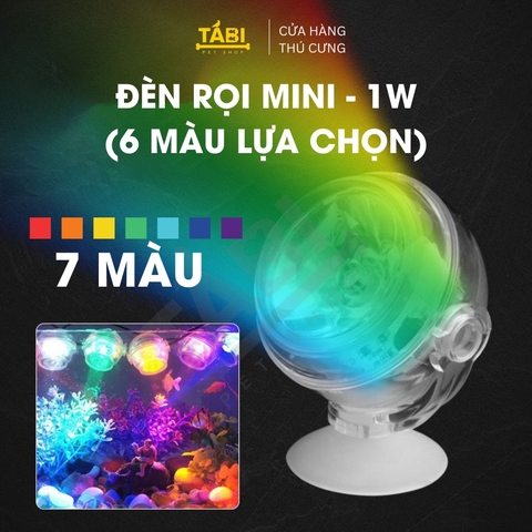 Đèn Rọi Hồ Cá Mini 1W Gắn Thành Bể Cá, Dây USB (1W)