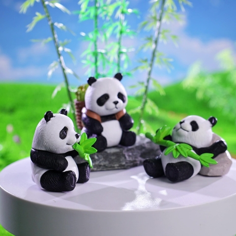 Gấu Trúc Ống Tre Ver.2 Trang Trí Hồ Cá, Bể Cá, Chậu Cây, Tiểu Cảnh Terrarium