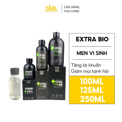 Men Vi Sinh EXTRA BIO (Dạng Nước) 100ml/125ml/250ml Cao Cấp Cho Hồ Cá, Bể Cá Cảnh, Thủy Sinh [EXTRABIO]