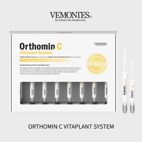 Liệu trình làm sáng da chuyên sâu và tái tạo làn da cao cấp Vitamin C 40% chuẩn spa VEMONTES ORTHOMIN C VITAPLANT KIT