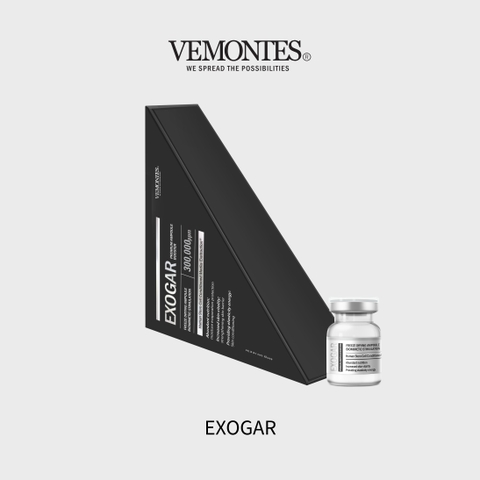 Tinh chất tăng cường cao cấp chứa 300.000ppm dịch nuôi cấy tế bào gốc và exosome tinh khiết EXOGAR 300mg*6vial