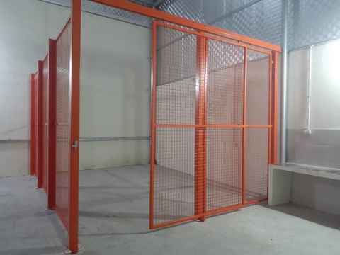 Hàng rào lưới, Vách ngăn kho, hàng rào di động