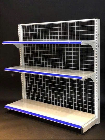 Kệ siêu thị đơn lưới 3 tầng C120 x D120