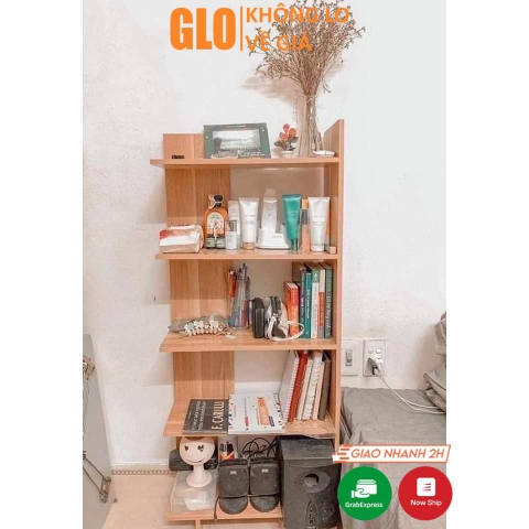 [Hỏa Tốc HCM] Kệ Sách Gỗ MDF Để Đồ Đa Năng 5 Tầng 115x40x15cm, Kệ Góc Tường Đa Dụng