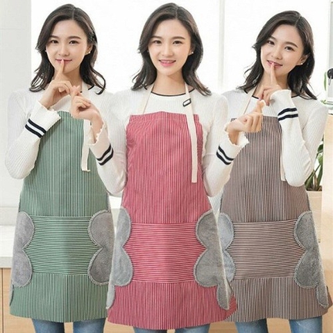 Tạp Dề Hình Sọc Nhiều Màu, Dễ Dàng Sử Dụng Cho Mọi Hoạt Động Nấu Ăn Và Công Việc