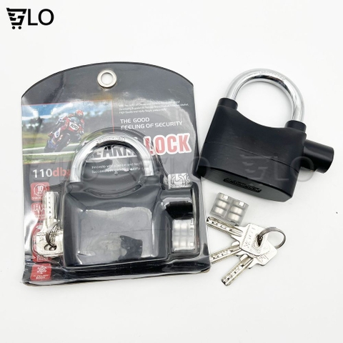 Ổ Khóa Chống Trộm Tự Động Còi Báo Động Cao Cấp Alarm Lock Màu Đen