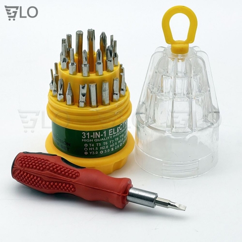 Bộ Vít Tròn Có 31 Đầu Thay Thế 31 In 1 Nhỏ Gọn, Sửa Chữa Dễ Dàng, Tiện Lợi