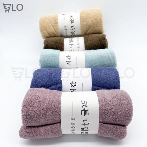 Khăn Tắm Hàn Quốc Mềm Mịn, Kích Thước 140x70cm, Mềm Mại – Thấm Hút Siêu Tốt – Chăm Sóc Làn Da Nhẹ Nhàng