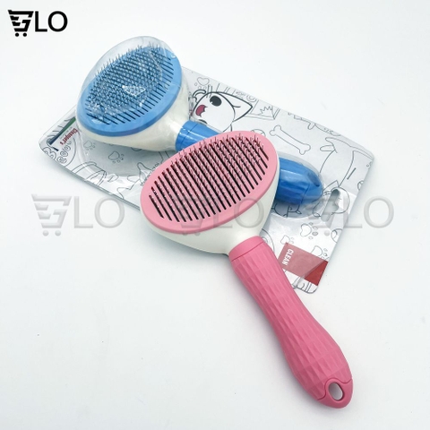 Bàn Chải Lông Chó Mèo, Giúp Loại Bỏ Tối Đa Lông Rụng Trên Người Thú Cưng