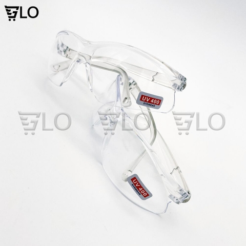 Mắt Kính Đi Đường Chống Bụi Trắng Trong, Chống Tia UV Cho Người Lớn Và Trẻ Em, Bảo Vệ Mắt Toàn Diện, Siêu Nhẹ, Siêu Dẻo