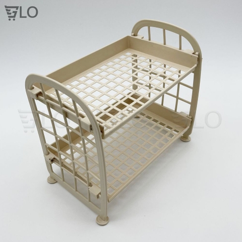 Kệ Nhựa 2 Tầng Mini Đựng Đồ Văn Phòng, Phòng Tắm, Nhà Bếp, Gọn Gàng Mọi Góc Nhà – Tối Ưu Không Gian Sống