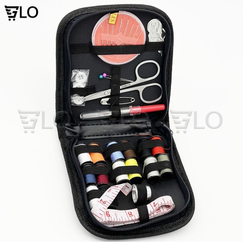 Bộ Kim Chỉ Khâu Gấp Gọn Cho Công Việc May Vá, Thêu Thùa, Đầy Đủ Vật Dụng Kèm Theo Như Hình