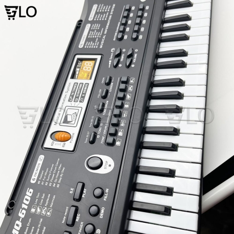 Đàn Piano Electronic Keyboard 61 Phím Kèm Mic Cho Bé