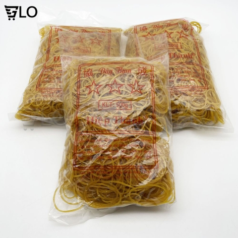 Dây Thun Tròn Hiệp Thành Bịch 500g, Sản Phẩm Tin Dùng Cho Mọi Nhu Cầu Cột Hàng, Cột Tóc, Cột Rau Củ Quả
