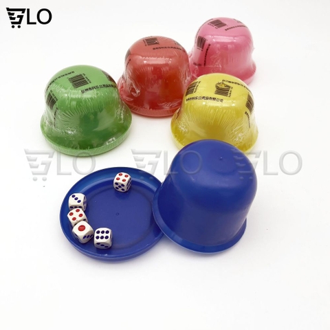 Đồ Chơi Lắc Xí Ngầu Cho Bé, Gồm Đồ Lắc Và 5 Xúc Xắc Nhỏ Gọn, Tiện Lợi