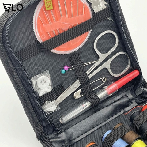 Bộ Kim Chỉ Khâu Gấp Gọn Cho Công Việc May Vá, Thêu Thùa, Đầy Đủ Vật Dụng Kèm Theo Như Hình