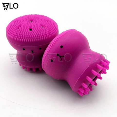 Cọ Massage Bạch Tuộc Rửa Mặt 2 Đầu Giúp Sạch Mụn - Làm Sạch Sâu, Massage Nhẹ Nhàng, Nhỏ Mà “Có Võ”
