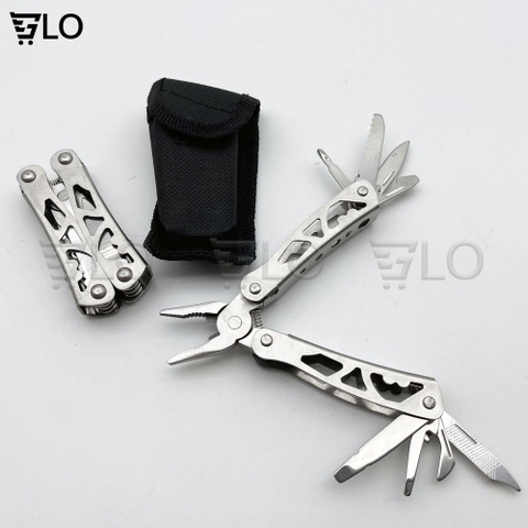 Kềm Thép Đa Năng 11.5cm, Gồm Tua Vít, Cưa, Dao, Dũa, Dùi, Mở Nắp Chai,..., Nhỏ Gọn Phù Hợp Đi Phượt