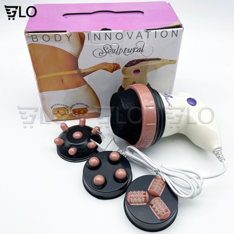 Máy Massage Toàn Thân Cầm Tay Body Innovation Kèm 4 Đầu