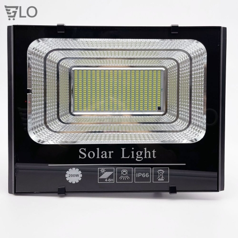 Đèn Pha 200W Năng Lượng Mặt Trời Solar Light Chuẩn Chống Nước IP66