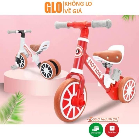 Xe Đạp Motion Chòi Chân Thăng Bằng 3 Bánh Cho Bé Khung Kim Loại Chắc Chắn