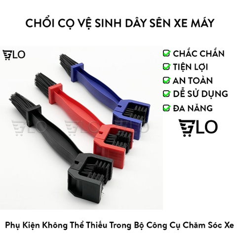 Chổi Cọ Vệ Sinh Dây Sên Xe Máy Tiện Dụng, Gọn, Nhanh, Sạch Từng Mắt Xích