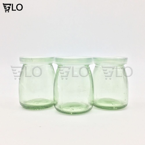 Combo 12 Hủ Đựng Sữa Chua Thủy Tinh 100ml Nắp Nhựa, Hũ Đựng Gia Vị, Chưng Yến