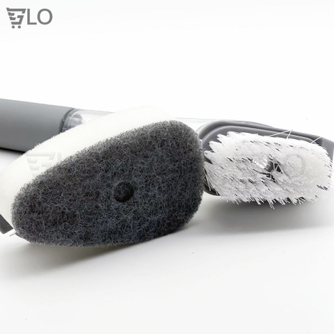 Cây Cọ Chà Rửa Xoong 2 in 1 Có Chổ Đựng Xà Phòng