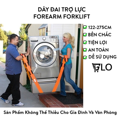 Dây Đai Nâng Đồ Vật Nặng Cồng Kềnh Đa Năng, Hỗ Trợ Khiêng Nâng Đồ Trợ Lực Forearm Forklift