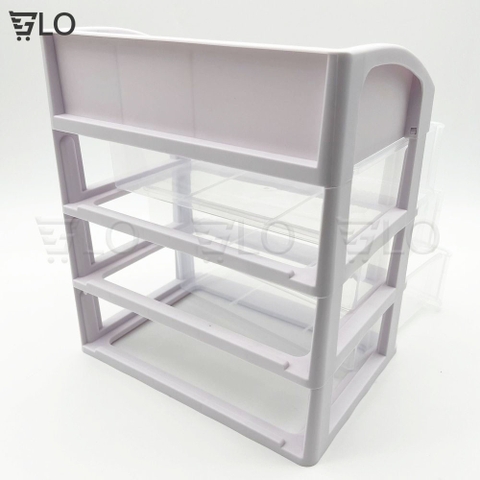 Kệ Đựng Mỹ Phẩm Đồ Trang Điểm Trang Sức 4 Tầng, 5 Tầng Ngăn Kéo Tiện Dụng