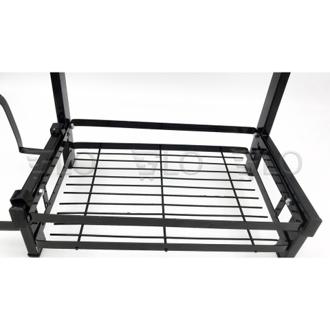 Kệ Đựng Gia Vị 2 Tầng Inox Kích thước 52x32x2.5cm Phủ Sơn Tĩnh Điện Mẫu Mới Để Bàn Cao Cấp