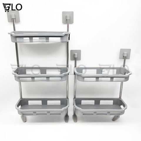 Kệ 2-3 Tầng Đặt Bồn Nhà Tắm, Nhà Bếp Khung Inox, Tiện Lợi và Ngăn Nắp