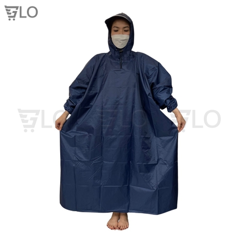 Áo Mưa Bít Vải Dù Da Cá Cao Cấp Người Lớn Đủ Màu 1.4m
