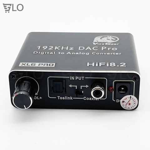 Bộ Vinagear XL6 Pro Chuyển Quang Optical Sang Audio(Digital Sang Analog) Chính Hãng Cao Cấp, Có Nút Điều Chỉnh Âm Lượng